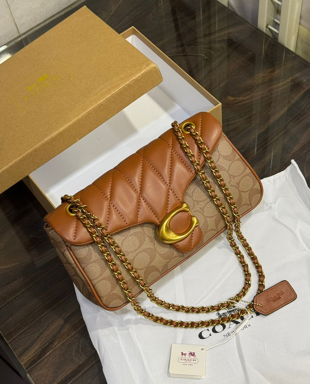 LATEST COACH QUILTED TABBY Ladies bag