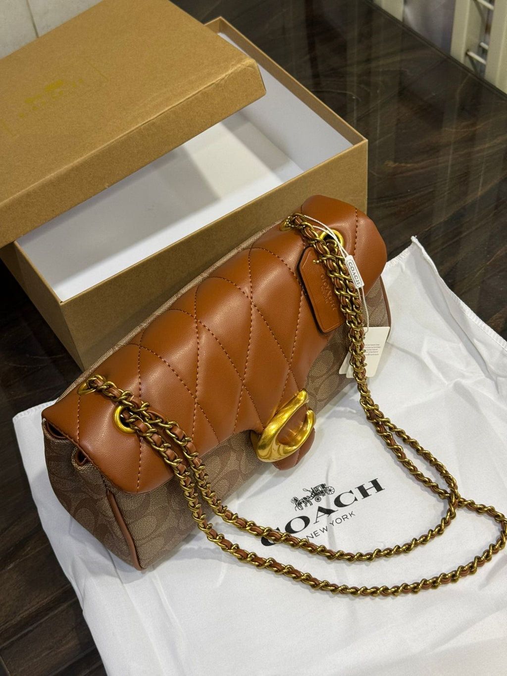 LATEST COACH QUILTED TABBY Ladies bag