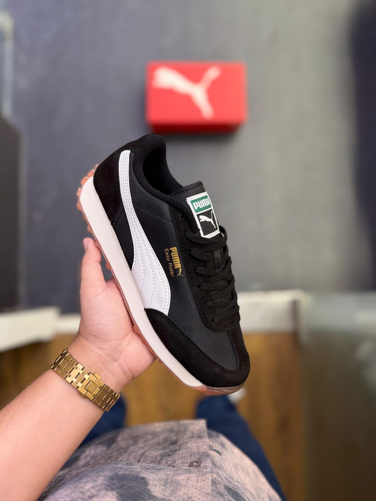 PUMA EASY RIDER BLACK WHITE 