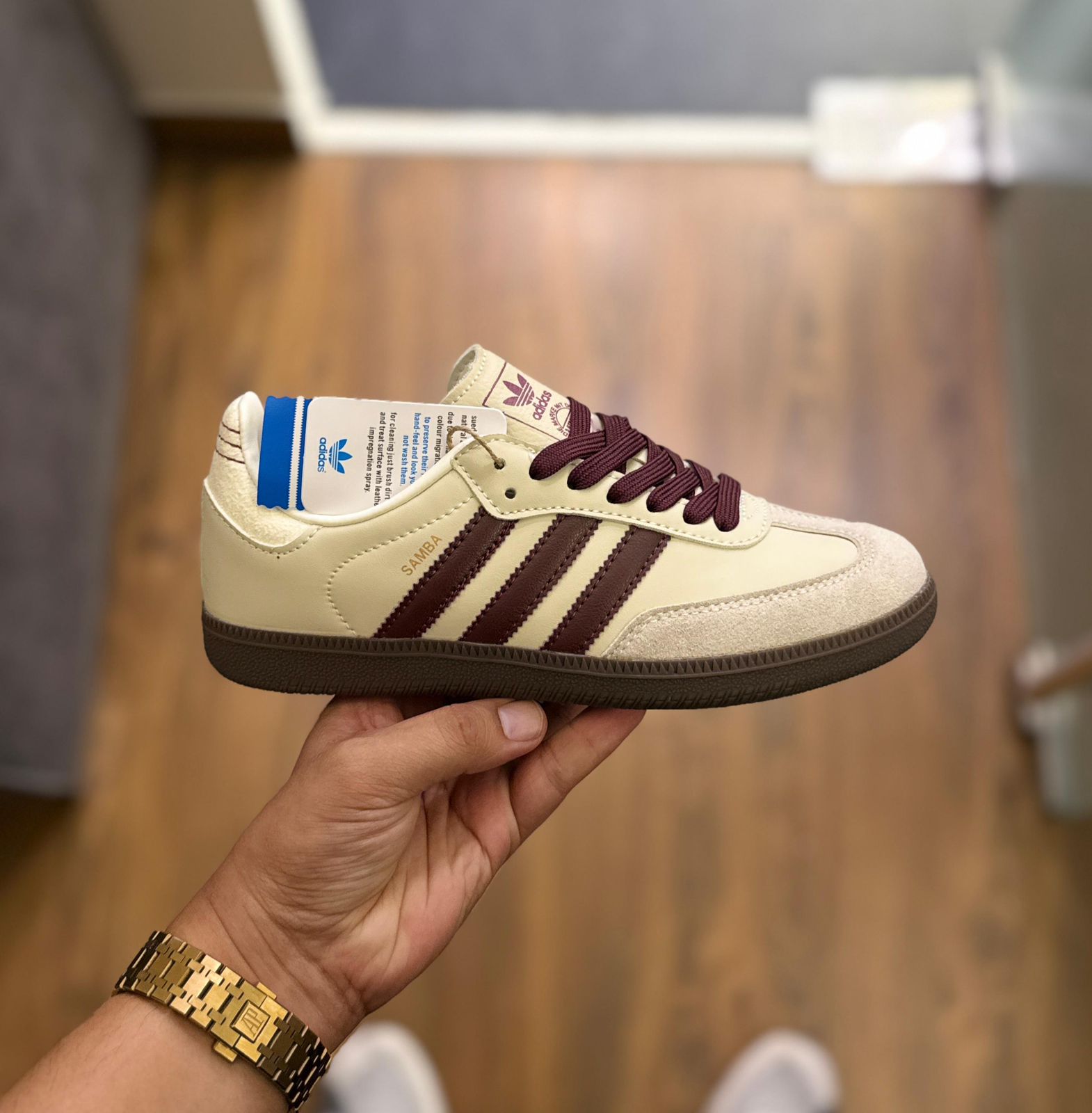 ADIDAS ORIGINALS SAMBA WHITE MAROON 🖤🖤