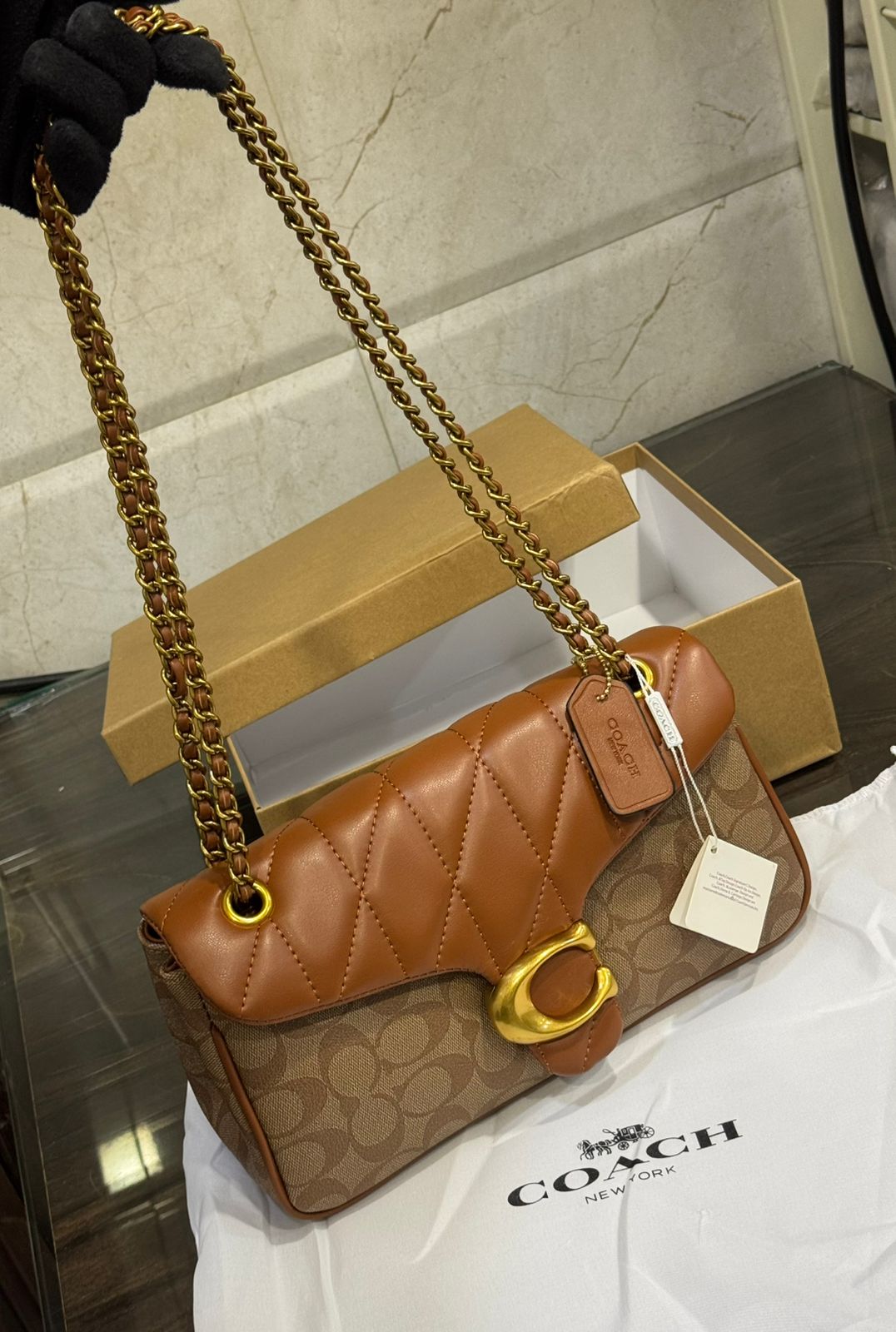 LATEST COACH QUILTED TABBY Ladies bag