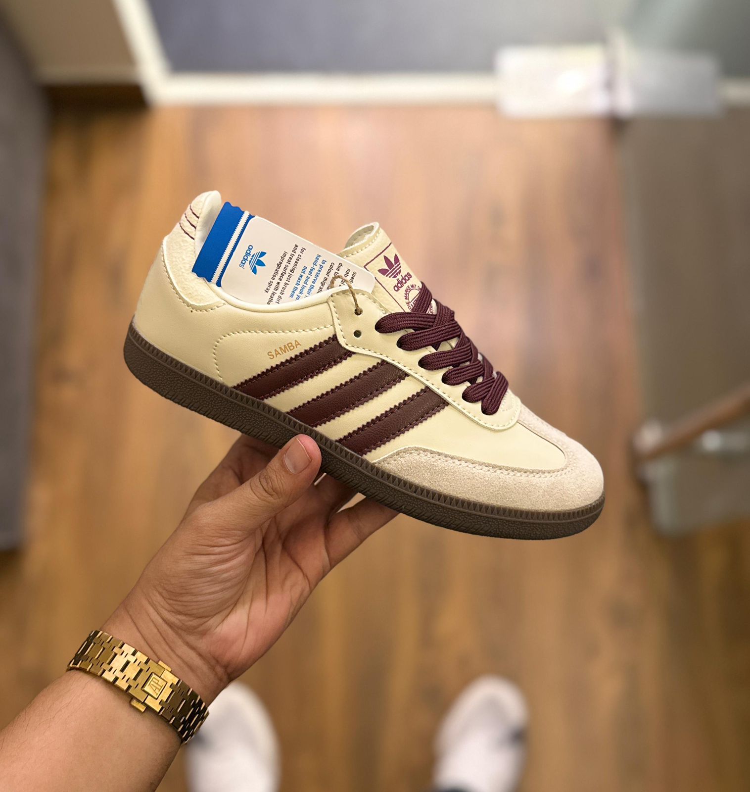 ADIDAS ORIGINALS SAMBA WHITE MAROON 🖤🖤